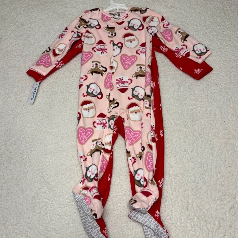 Carter’s Just One You Girl Toddler Fleece Footed Pajama Onesies